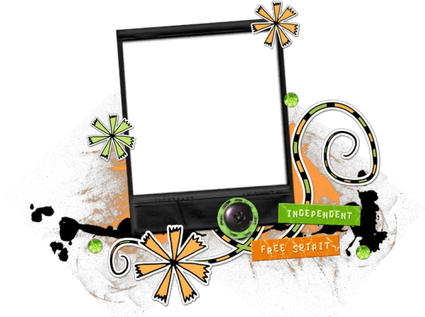  Photo Frame With Abstract Shapes Png Png Shapes Shapes Png