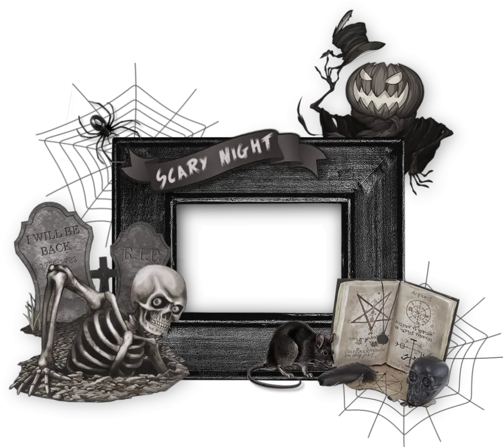  Cadre Halloween Png Gothic Frame Png Scary Night Illustration Gothic Frame Png