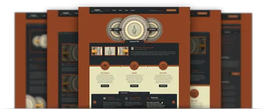  45 Website Design Free Psd Templates Psdreview Rust Website Template Png Ios Icon Template Psd