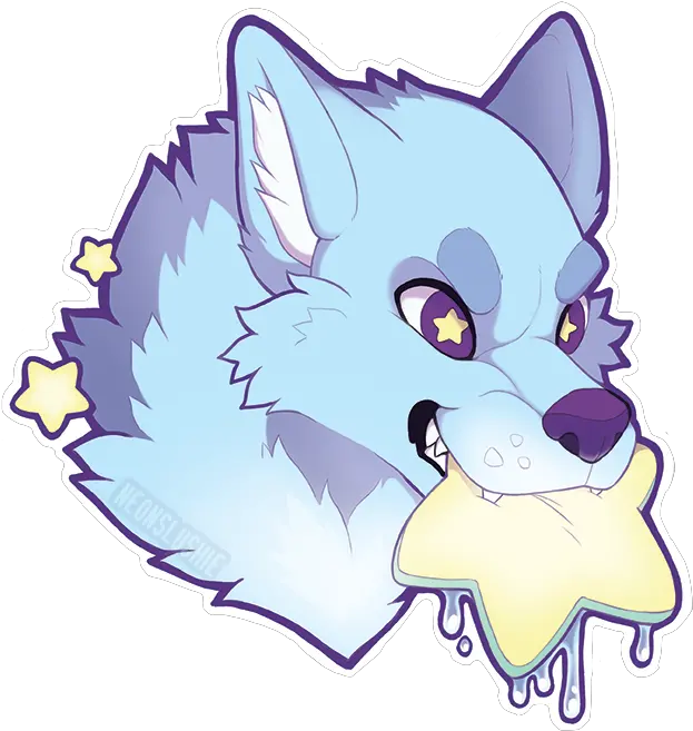  Neonslushie Starchomo Star Sticker By Thatdorksaberlynx Fictional Character Png Furry Fox Icon