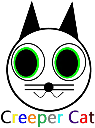  Creeper Cat Menu Dot Png Creeper Face Png