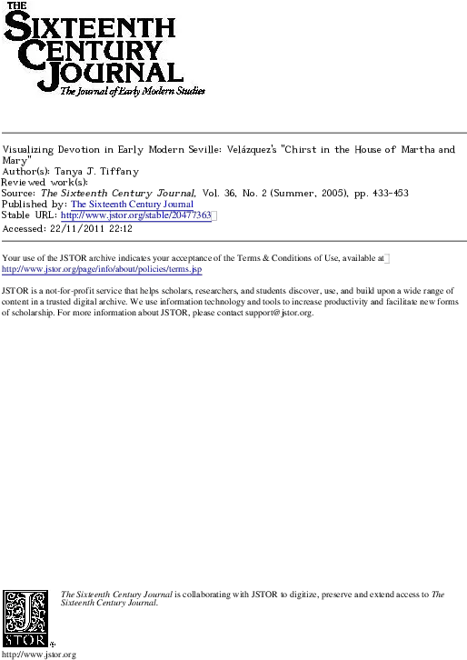  Pdf Visualizing Devotion In Early Modern Seville Document Png Mary And Martha Icon