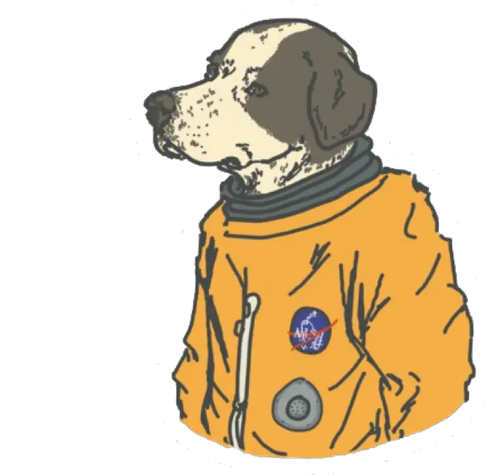  Space Dog Png Astronaut Dog Sticker Collar Png