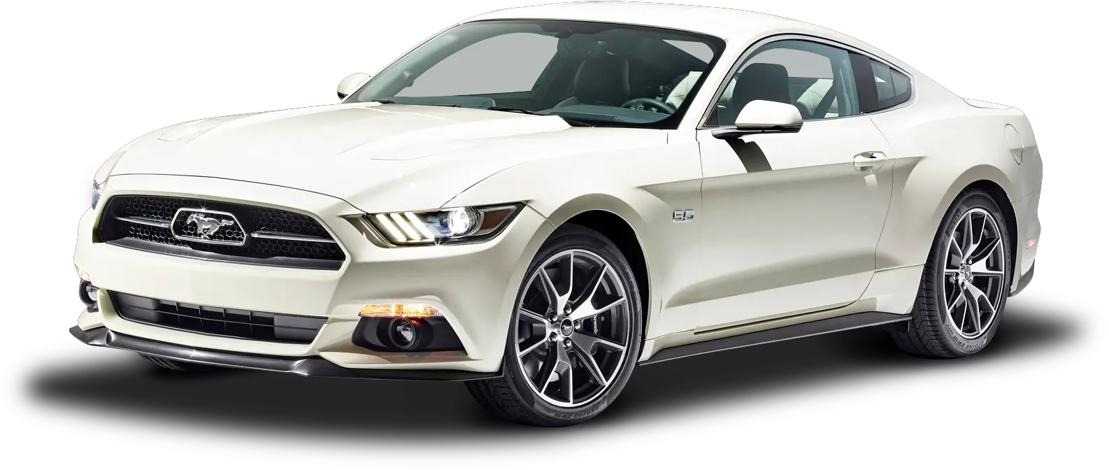  White Ford Mustang Gt Fastback Car Png Ford Mustang 2020 White Muscle Car Png