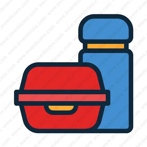  Download Lunchbox Vector Icon Inventicons Plastic Bottle Png Lunch Break Icon