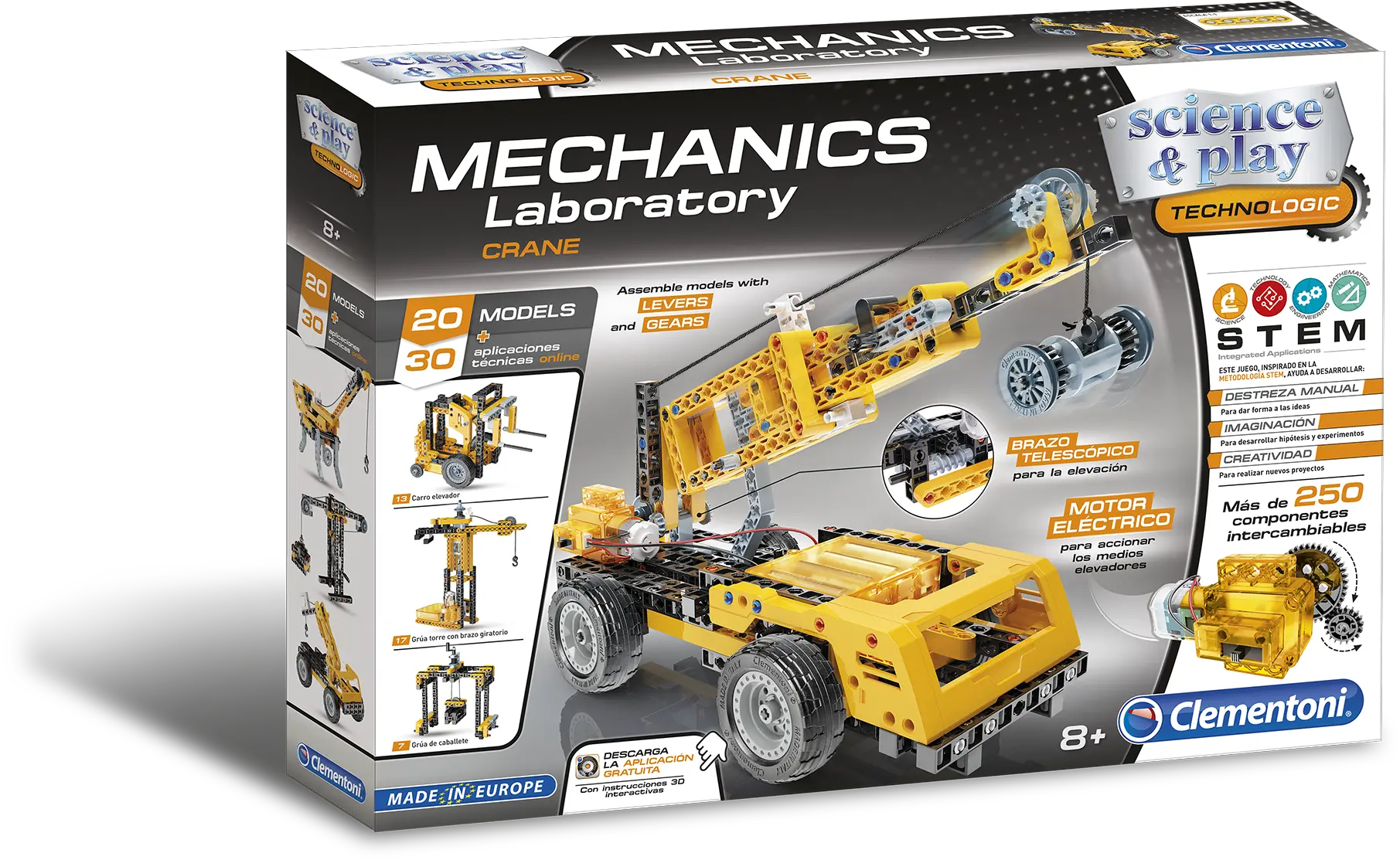  Carro Png Mechanics Laboratory Cranes Kit Clementoni Mechanics Laboratory Crane Carro Png