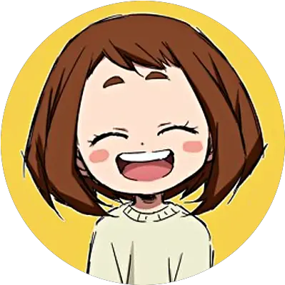  Icons Desu Close Ochaco Cute Png Bakugo Png