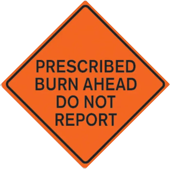  Prescribed Fire In Mecklenburg County School Signs Png Burn Mark Png