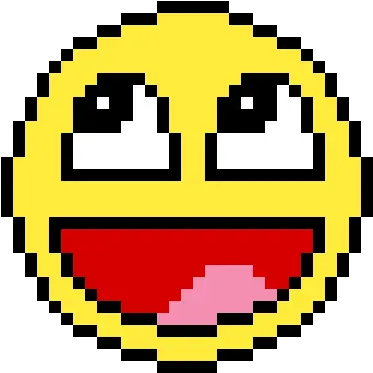  Pixilart Epic Face By Ivyameninarapos Simple Pixel Art Emoji Png Epic Face Transparent