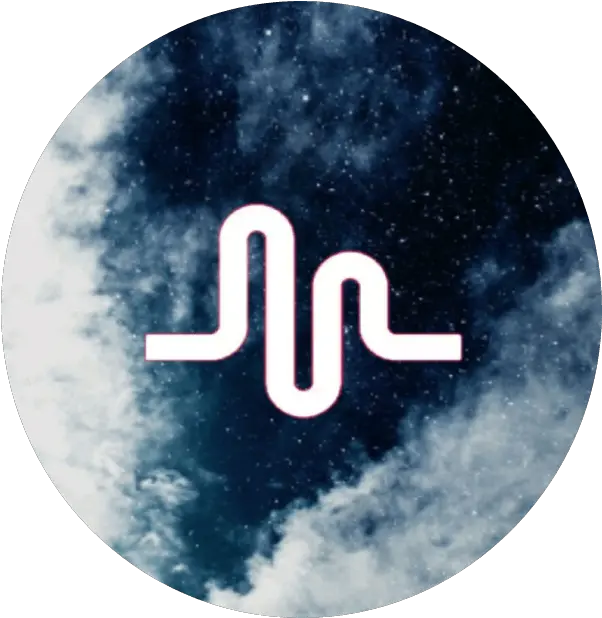  Galaxy Musically Logo Logodix Aesthetic Navy Blue Sky Png Musical Ly Png