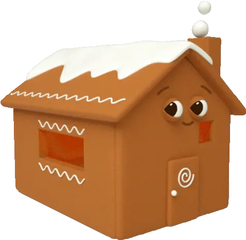  Gingerbread House Looks Cozy Sticker Christmas Cheer Gingerbread House Gif Transparent Png Gingerbread House Icon