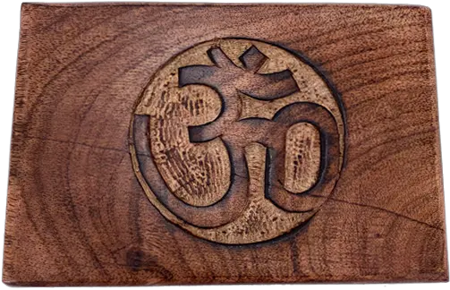  Om Symbol Carved Wooden Box 6 X 4 Mushroom New Orleans Mat Png Om Icon