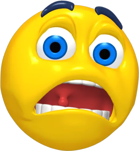  Emoticon Scared Transparent Png Scared Smiley Face Shocked Emoji Transparent