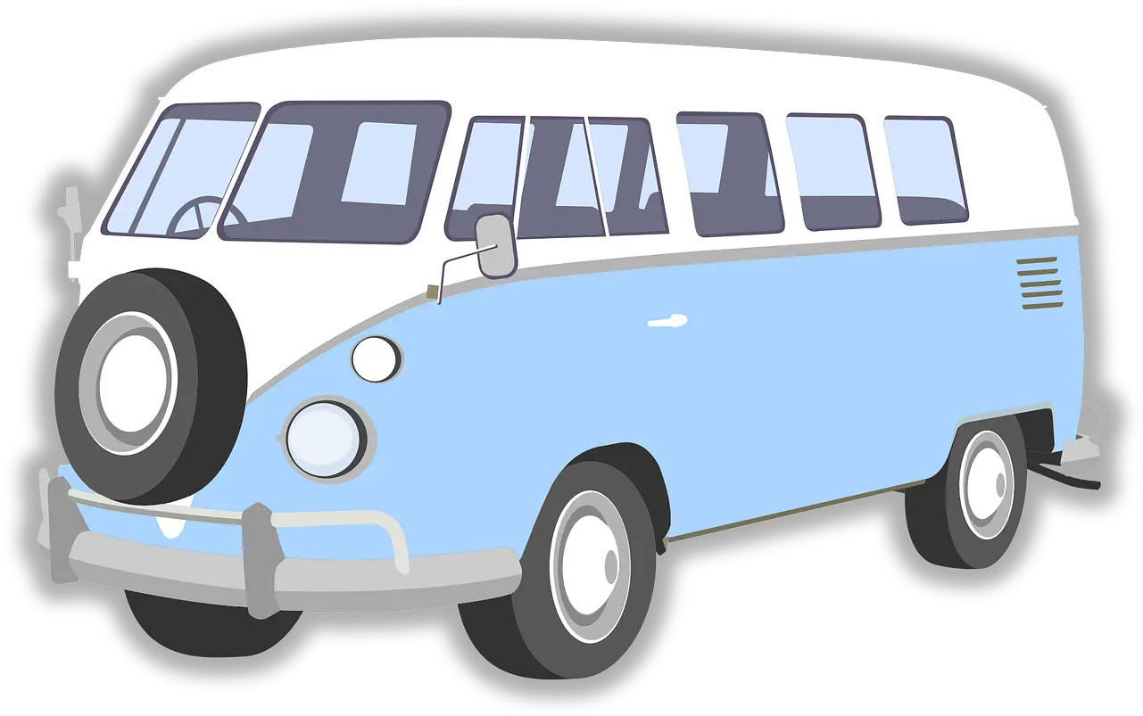  Volkswagen Bus Minibus Vw Van Clipart Transparent Background Png Volkswagen Png