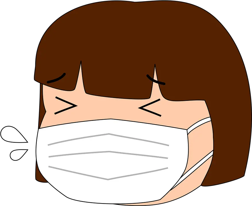  Cold Mask Facial Vektor Orang Pake Masker Png Cold Png