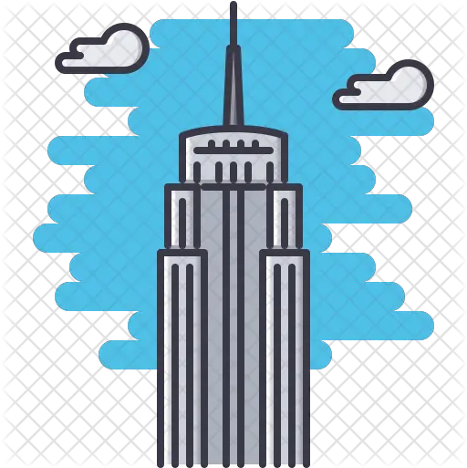  Empire State Icon Of Colored Outline Start Building Your Empire Icon Png Empire State Building Png