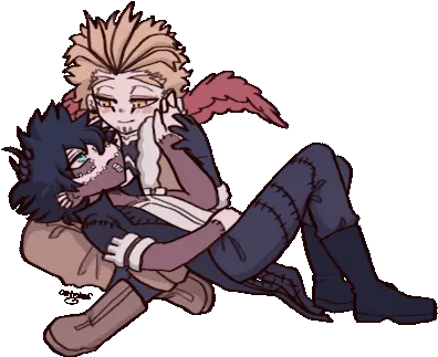  Hotwings Hawks Sticker Hotwings Hawks Dabi Discover Dabi X Hawks Png Hawks Icon