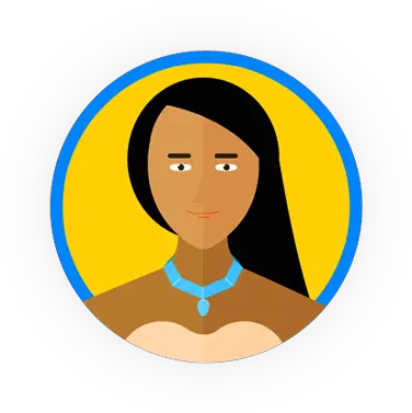  Pilgrim Smart Badge Pocahontas Illustration Png Pocahontas Png