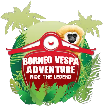  Borneo Vespa Adventure Whooping Gibbon Hemp Png Vespa Logo