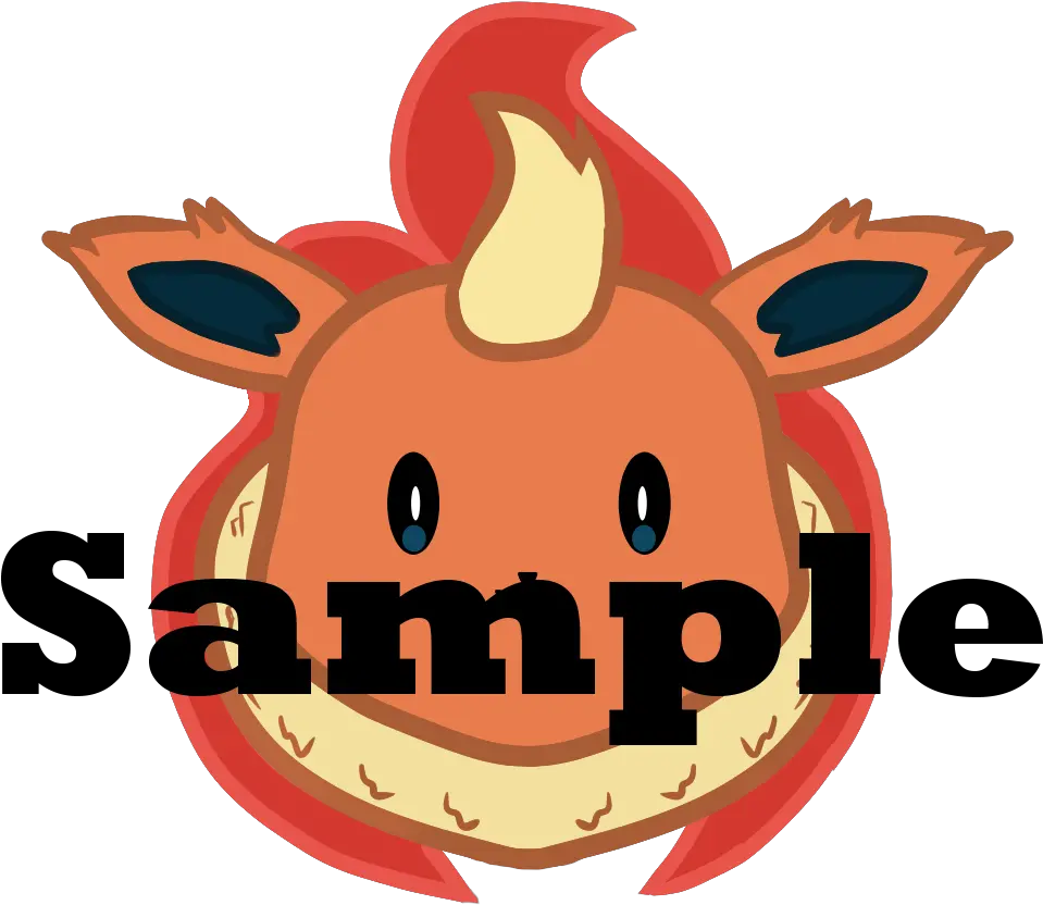  15 Acrylic Single Sided Flareon Charm Cartoon Png Flareon Png