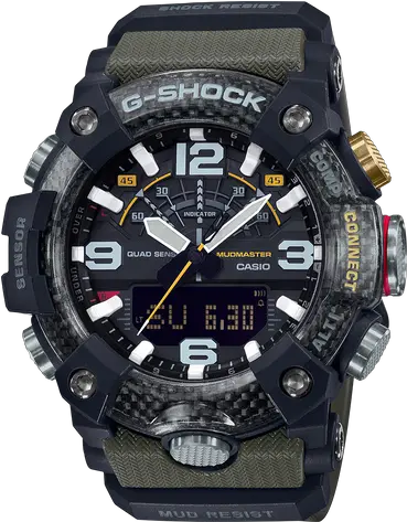  G Shock Mudmaster Master Of G Menu0027s Green Watch G Shock Gg B100 1a3 Png Green Thermometer Icon