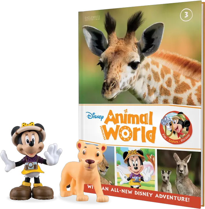  Animal Planet Logo Giraffe Book Plus Ranger Minnie Mouse Eaglemoss Disney Animal World Png Minnie Png