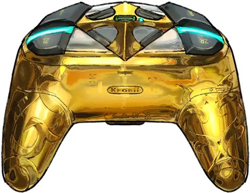  Quasarcake Joystick Png Gold Chrome Icon