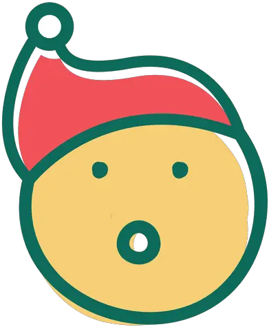  Surprise Santa Claus Hat Face Emoticon 28 Transparent Png Clip Art Surprise Png