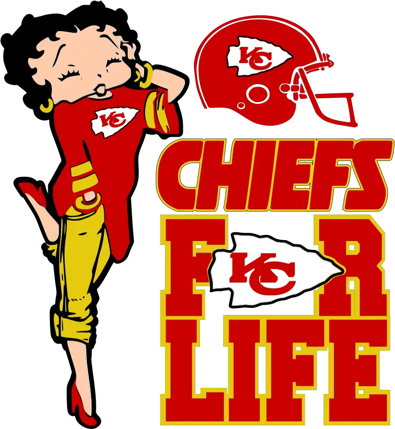  Chiefs For Life Betty Svg The Diva Bling Store New Orleans Saints Logo Svg Png Chiefs Logo Png