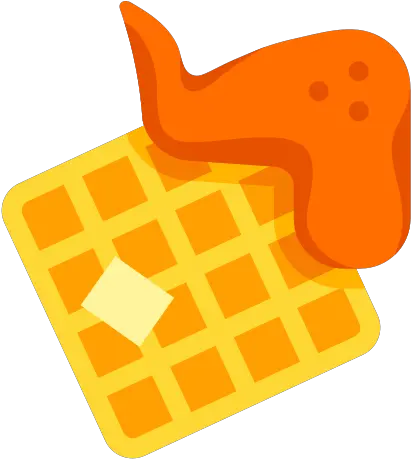  Chicken And Waffle Icon Free Download Png And Vector Belgian Waffle Waffle Transparent