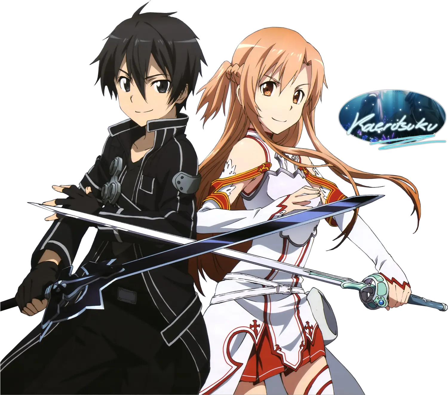  Sword Art Online Kirito And Asuna Asuna Y Kirito De Sao Png Kirito Png