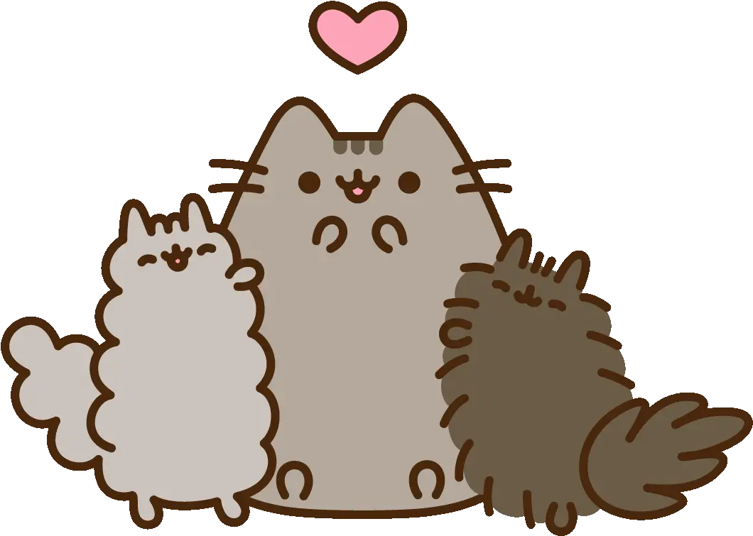  Family Love Sticker By Pusheen Clipart Pusheen Cat And Friends Png Pusheen Transparent