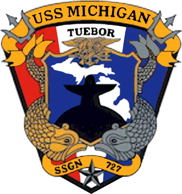  Uss Michigan Ssgn Crest Uss Michigan Ssgn 727 Png Crest Png