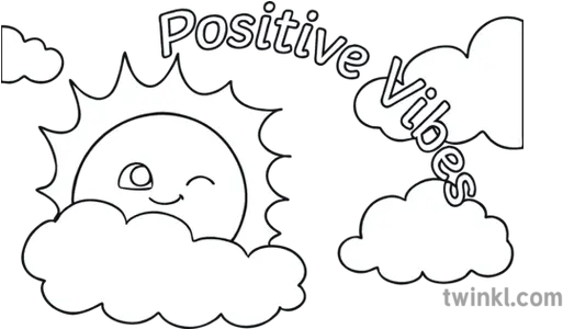  Positive Vibes Welcome Back Colouring Page Illustration Twinkl Dot Png Welcome Back Png