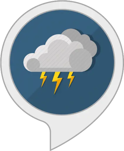  Amazoncom Relaxing Audio Thunderstorm Sounds Alexa Skills Language Png Storm Icon Blue Rain