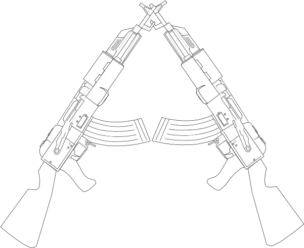  Small Crossed White Guns Png Full Size Png Download Transparent White Gun Png Guns Png