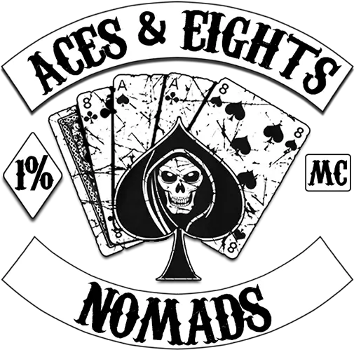  Aces And 8s Logo Emblems Aces Eights Patches Png Glo Gang Logo