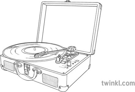  Vinyl Record Player Stereo Sound Vintage Hispter Music Circle Png Record Player Png