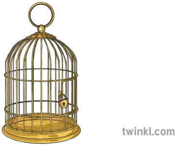  Gilded Cage Cell Bird Prison Lock Ks2 Illustration Twinkl Cage Png Jail Cell Bars Png