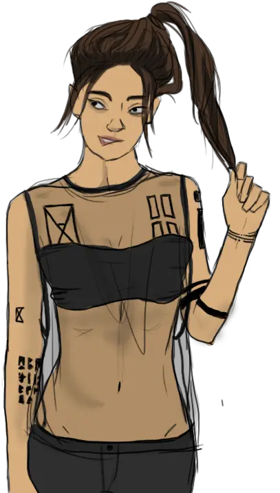  Download Hd Genderbent Tyler Joseph Genderbent Twenty One Tyler Joseph Girl Drawing Png Tyler Joseph Png