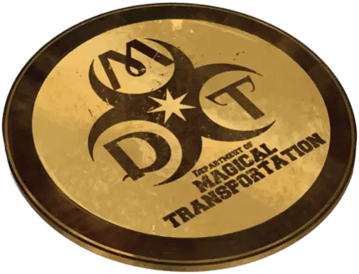  Magical Transportation Emblem Ministry Of Magic Department Of Magical Transportation Png Ministry Of Magic Logo