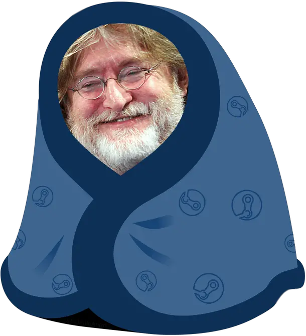  Gabe In A Blanket Album On Imgur Senior Citizen Png Gabe Newell Png