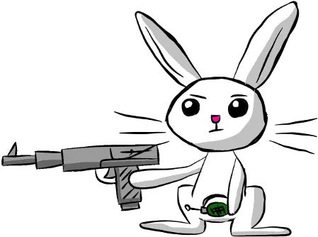  Download Angel Bunny Grenade Gun Safe Simple Background Cartoon Png Grenade Transparent Background