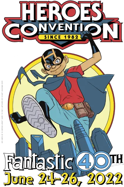  Heroesonline Heroescon 2022 Complete Guest List Heroes Con Logo Png Superhero Icon Posters