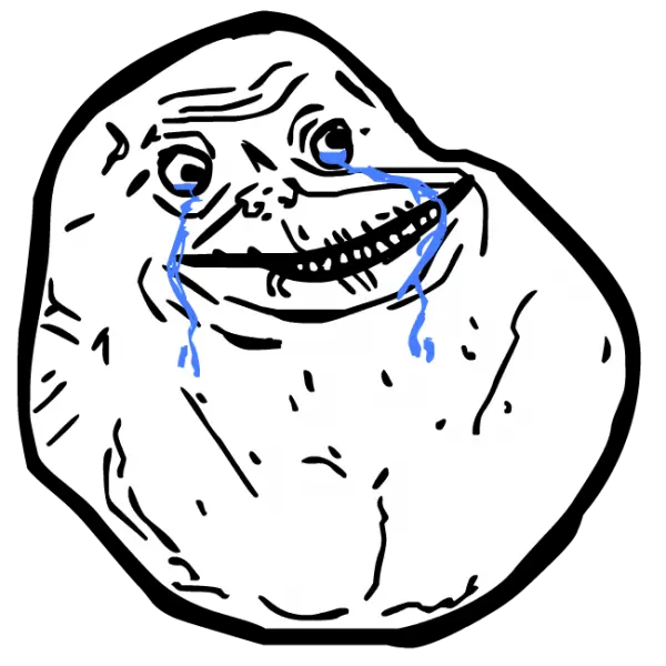  Troll Face Forever Alone Forever Alone Png Meme Faces Transparent Background