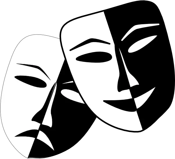  Theater Masks Download Free Clip Art Two Face Mask Png Drama Masks Png