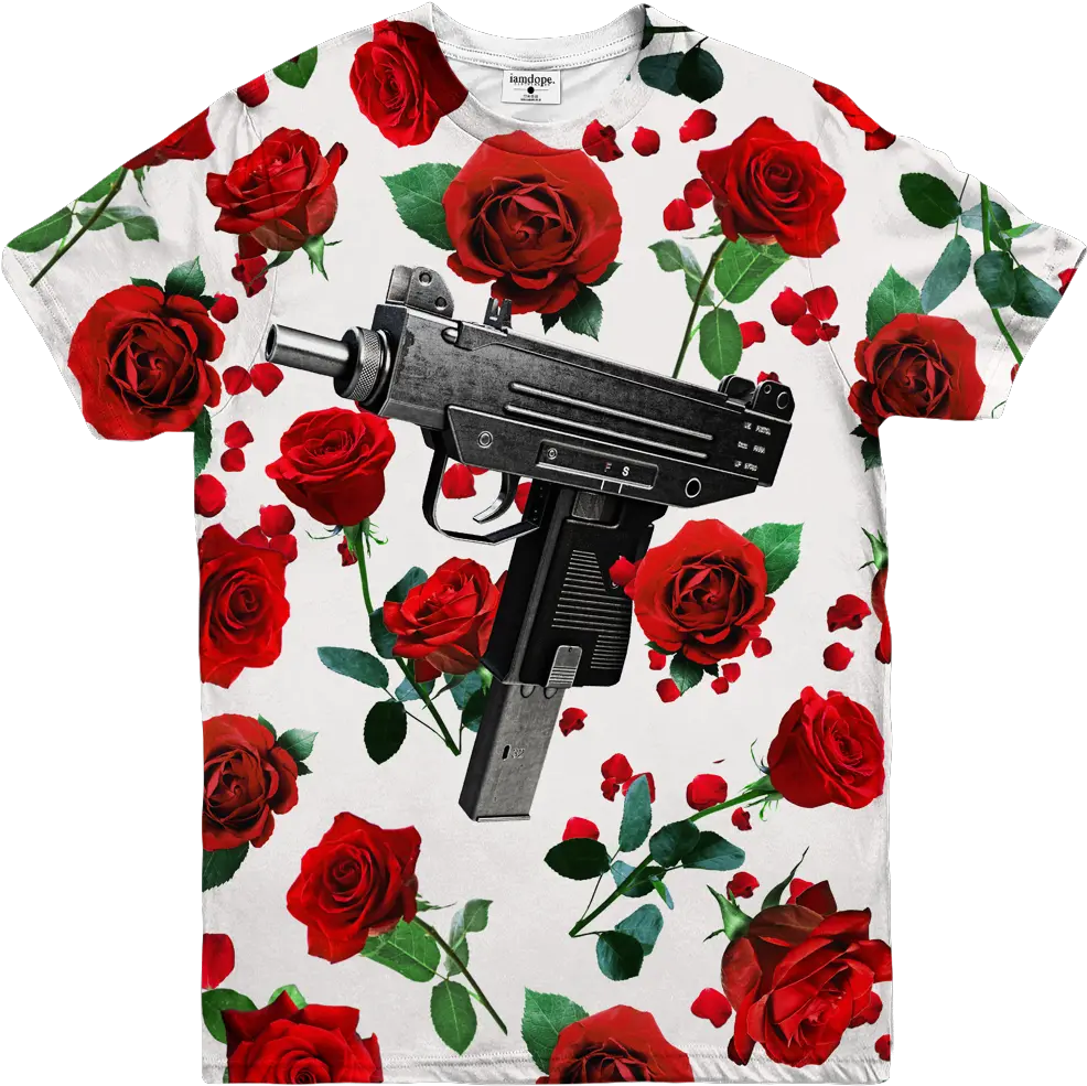  Uzi Love Tee Gun Barrel Png Uzi Png