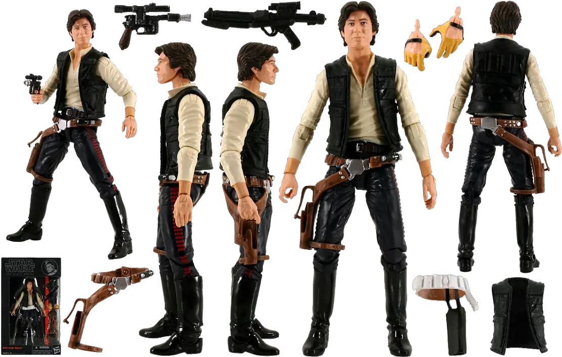  8 Han Solo Preview Images Star Wars Black Series Lists Assault Rifle Png Han Solo Png