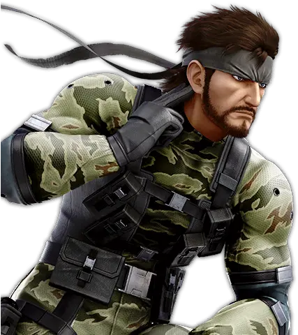  Solid Snake Snake Super Smash Bros Ultimate Png Solid Snake Png