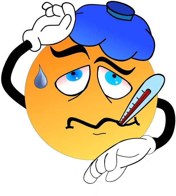  Catch A Cold Ill Fever Fever And Cold Emoji Png Cold Png